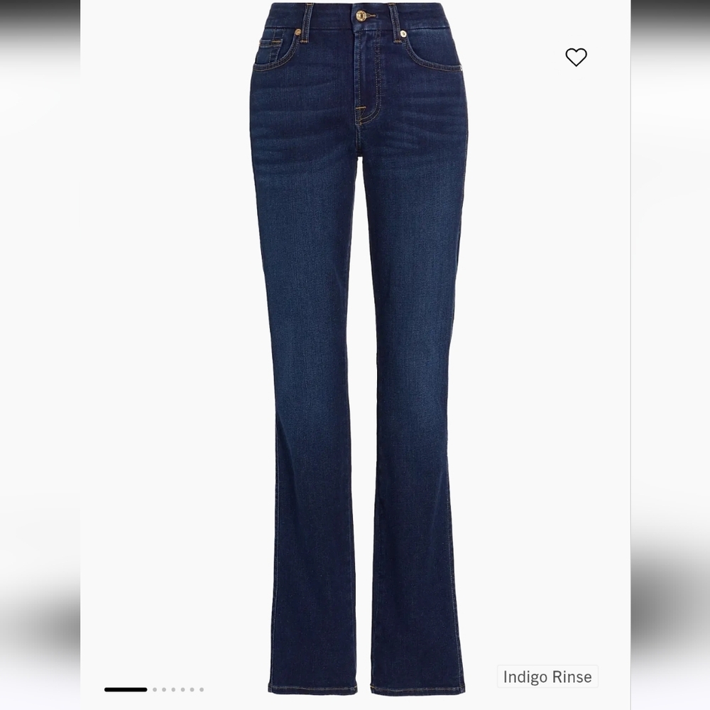 Seven7 Women's Dark Blue Boot Cut Leg Jeans